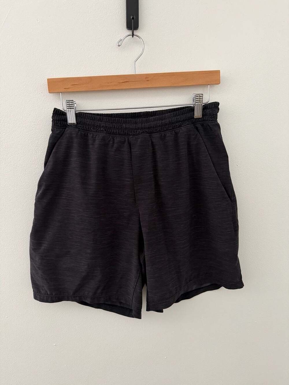 Lululemon Pace Breaker Lined Athletic Shorts Black Heathered sz S men